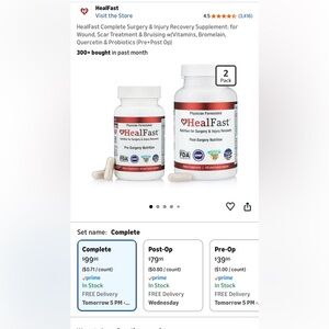 HealFast Pre & Post Op Surgical Nutrition